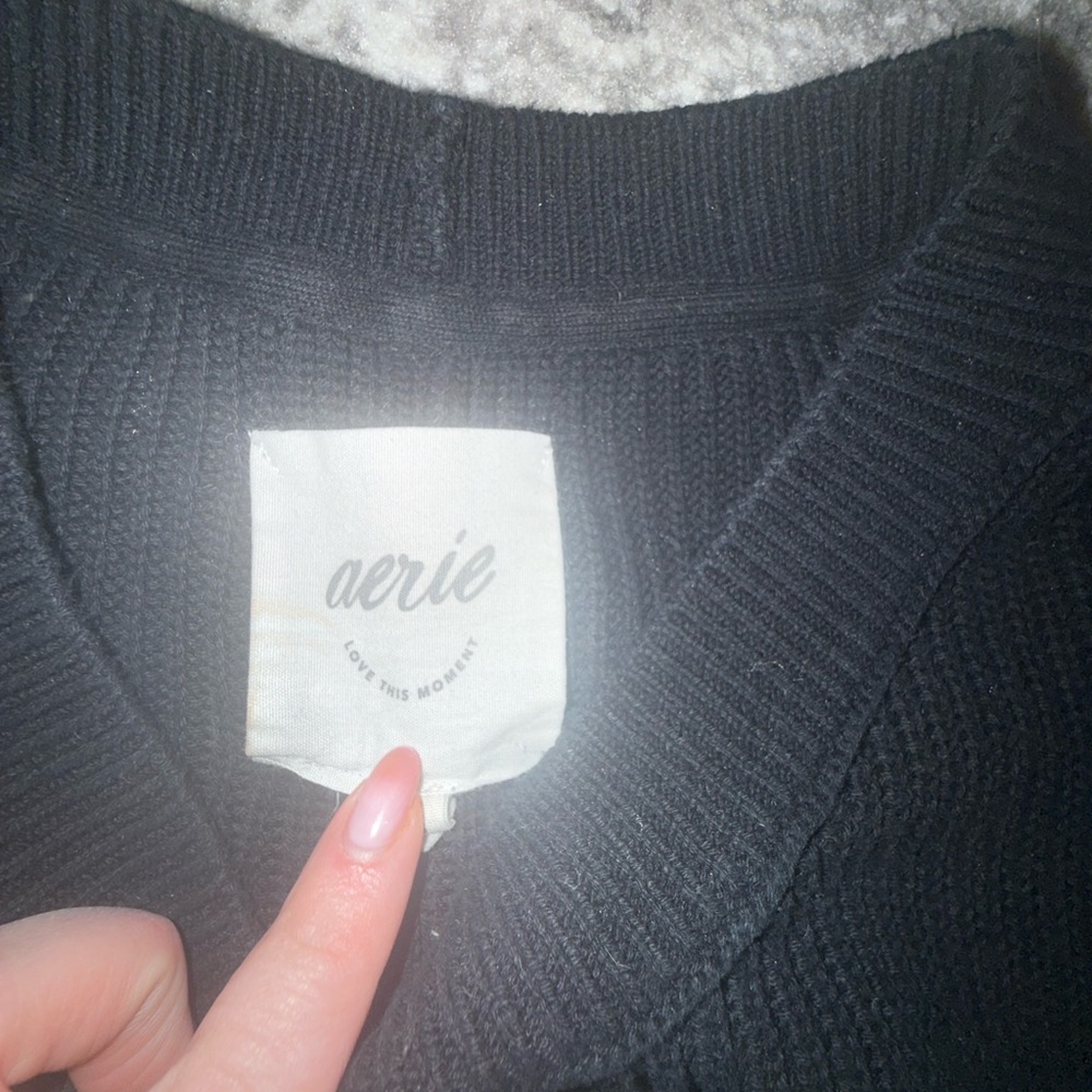 Aerie Beyond Sweater Black - Picture 8 of 10